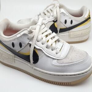 Nike Air Force One Women’s White Black Go The Extra Smile Low Tops Size 6